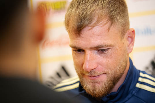 John Guidetti of the Swedish national football team