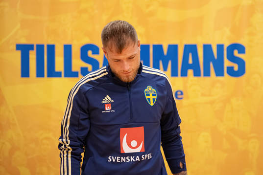 John Guidetti of the Swedish national football team