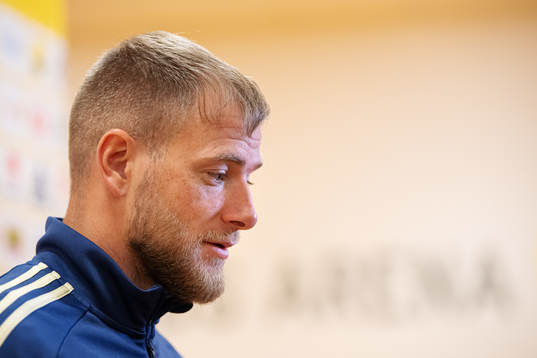 John Guidetti of the Swedish national football team