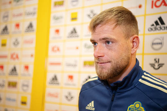 John Guidetti of the Swedish national football team