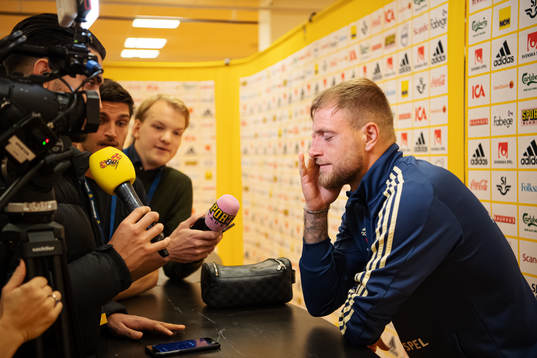 John Guidetti of the Swedish national football team