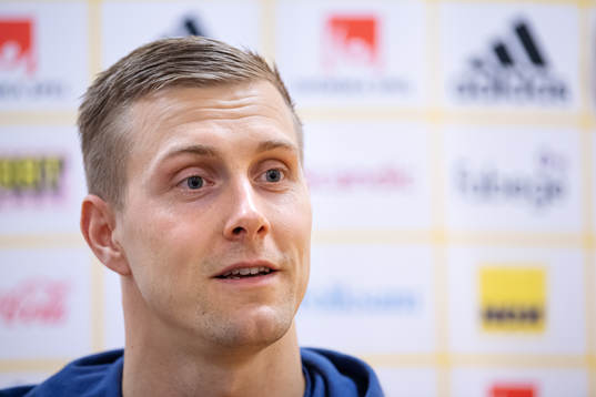 Karl-Johan Johnsson of the Swedish national football team