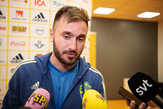 Muamer Tankovic of the Swedish national football team