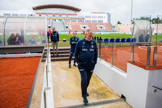 Lars Lagerbäck, head coach of Norway