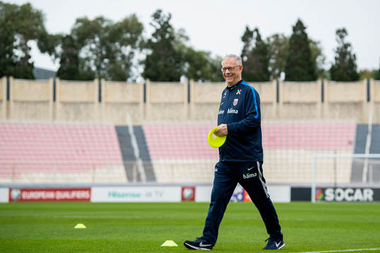Lars Lagerbäck, head coach of Norway