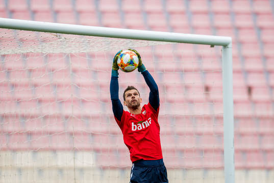 Goalkeeper Rune Almenning Jarstein of Norway