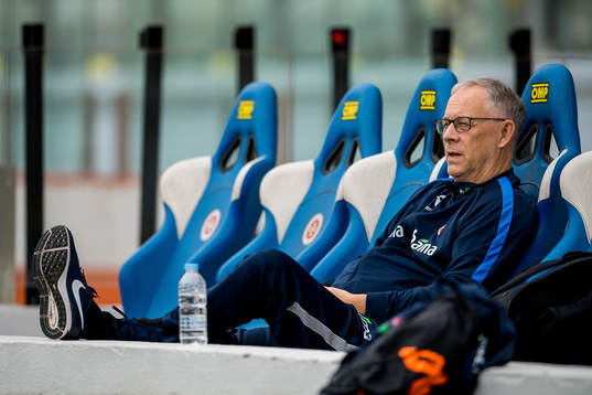 Lars Lagerbäck, head coach of Norway