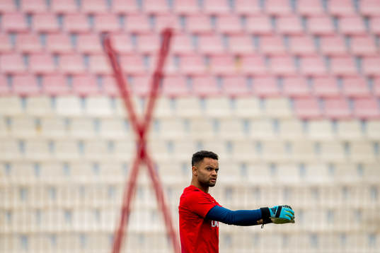 Goalkeeper Sten Grytebust of Norway