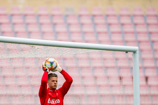 Goalkeeper Ørjan Nyland of Norway