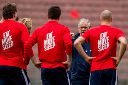 Lars Lagerbäck, head coach of Norway