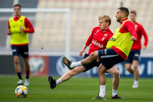 Mats Møller Dæhli and Omar Elabdellaoui of Norway