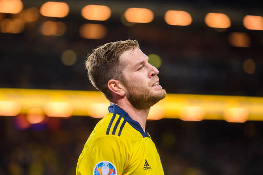 Riccardo Gagliolo of Sweden looks dejected