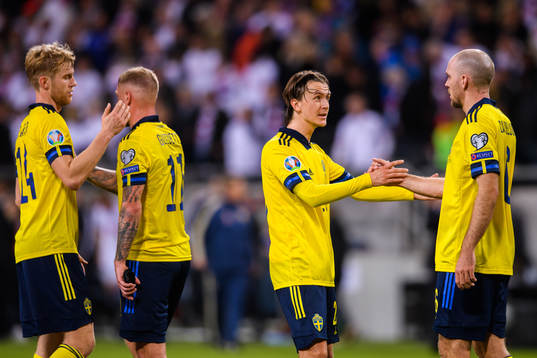 Filip Helander, John Guidetti, Kristoffer Olsson and Marcus