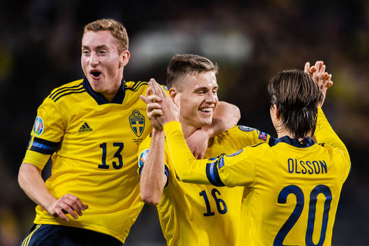 Dejan Kulusekvski, Mattias Svanberg and Kristoffer Olsson
