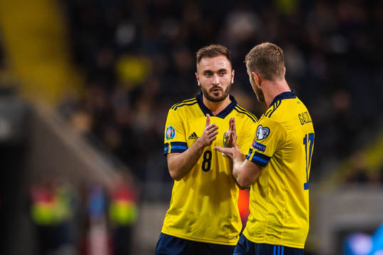 Muamer Tankovic and Riccardo Gagliolo of Sweden