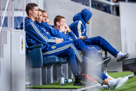 Mikael Lustig and Albin Ekdal of Sweden