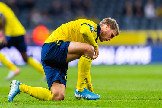 Sebastian Andersson of Sweden sits