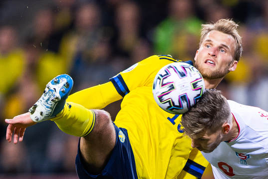 Sebastian Andersson of Sweden and Gilli Rólantsson of