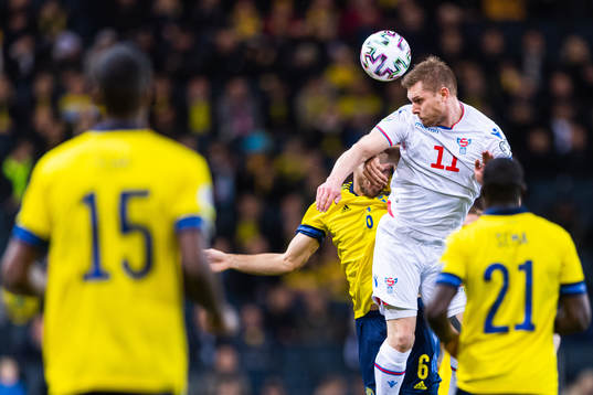 Marcus Danielson of Sweden and Klaemint Olsen of Faroe
