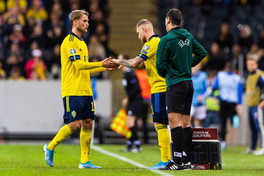 Sebastian Andersson of Sweden is substituted for John