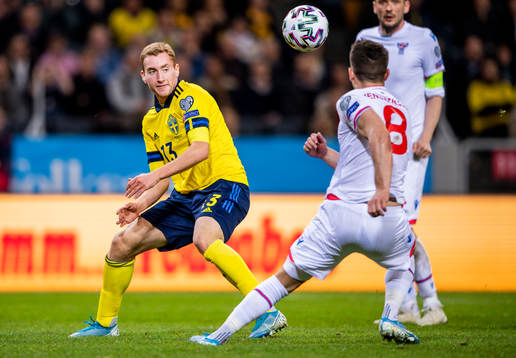 Dejan Kulusekvski of Sweden and Brandur Hendriksson Olsen