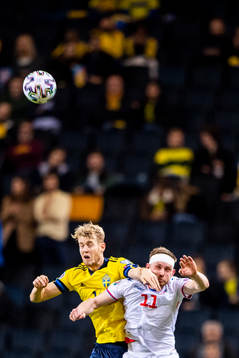 Filip Helander of Sweden and Klaemint Olsen of Faroe Islands