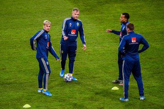 Emil Forsberg, John Guidetti, Robin Quaison and Dejan