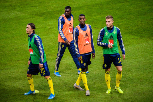 Kristoffer Olsson, Ken Sema, Alexander Isak and Mattias