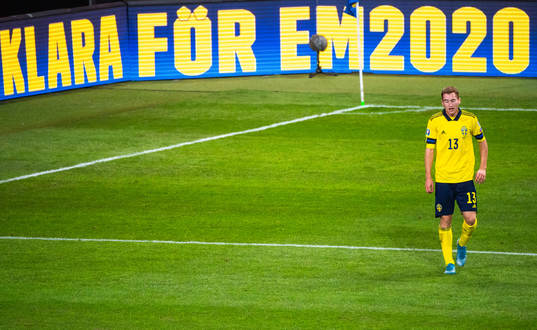 Dejan Kulusevski of Sweden looks dejected