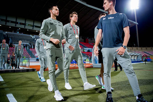 Ole Kristian Selnæs, Sander Berge and Markus Henriksen of