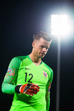 Goalkeeper Ørjan Nyland of Norway