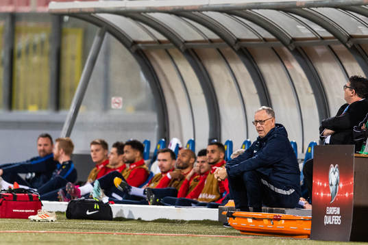 Lars Lagerbäck, head coach of Norway