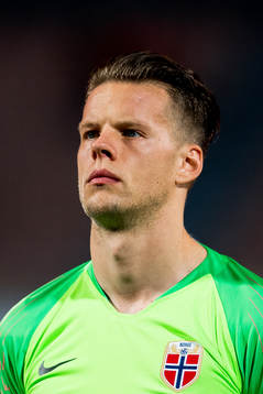 Goalkeeper Ørjan Nyland of Norway