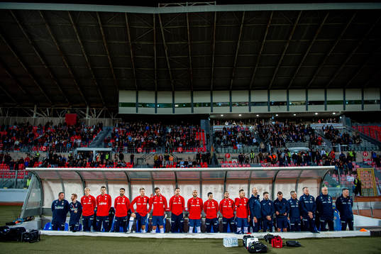 Players and staff of Norway