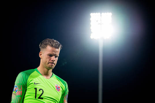 Goalkeeper Ørjan Nyland of Norway