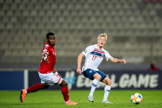 Joseph Mbong of Malta and Birger Meling of Norway