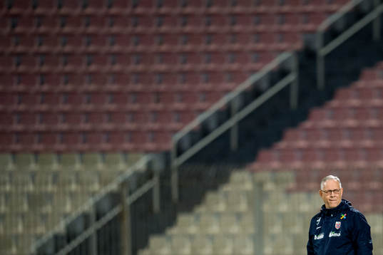 Lars Lagerbäck, head coach of Norway