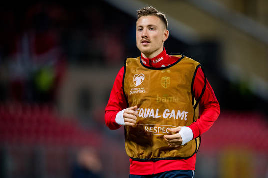 Fredrik Ulvestad of Norway warms up