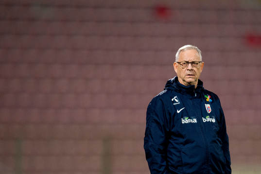 Lars Lagerbäck, head coach of Norway
