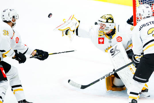 Goalkeeper Gustaf Lindvall of Skellefteå