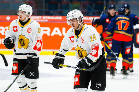 Andreas Wingerli of Skellefteå looks dejected