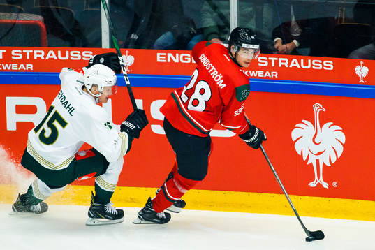 Gustav Rydahl Färjestads and Johan Sundström Frölundas