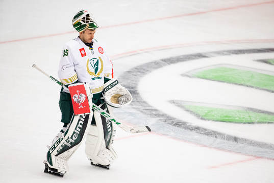 Goalkeeper Markus Svensson of Färjestad