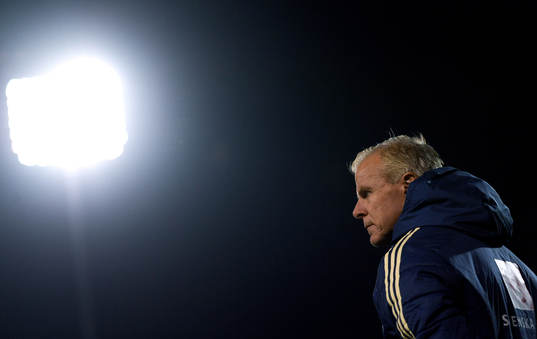 19 November 2019; Sweden manager Roland Nilsson prior to