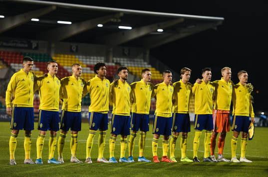 19 November 2019; Goalkeeper Pontus Dahlberg, Felix Beijmo,