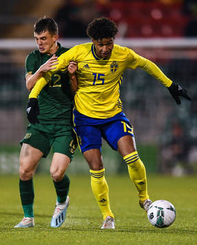 19 November 2019; Jens-Lys Michel Cajuste of Sweden in