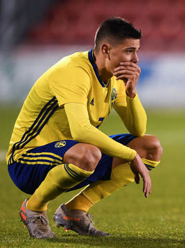 19 November 2019; Dennis Hadzikadunic of Sweden following