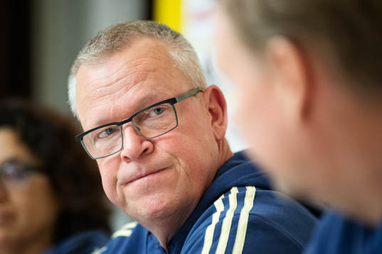 Head coach Janne Andersson of the Swedish national football