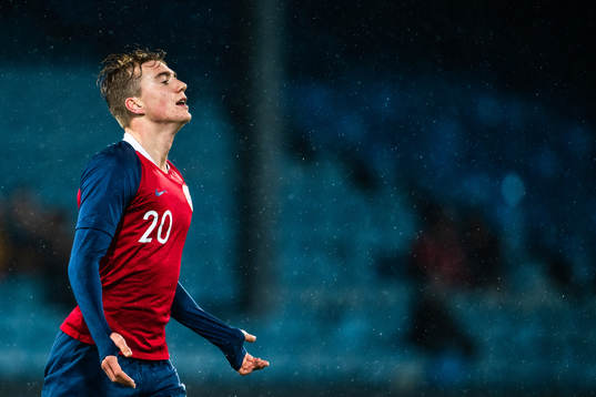 Kristian Thorstvedt of Norway reacts