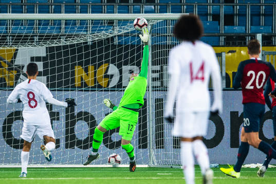 Goalkeeper Kristoffer Klaesson of Norway